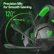 NUBWO N16 Gaming Headset - Noise Canceling Mic, Stereo Sound, and Comfortable Design Gaming Headphones for PS5, PS4, Xbox One