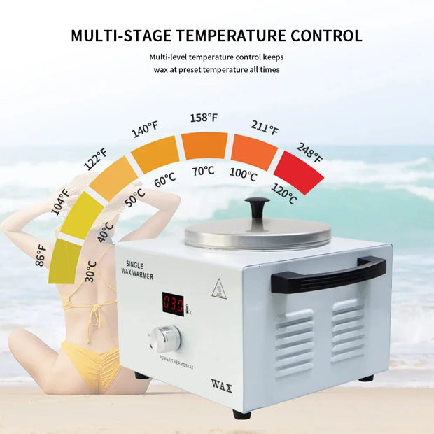 Electric Wax Heater Machine Wax Warmer Hair Removal Device Use With Hair Removal Wax Beans Home Applicance for Spa Beauty Salon