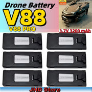 JHD V88 3.7V 3200mAh LiPo Battery Drone Backup V88 Battery For V88/P15 Mini Drone Battery RC Parts