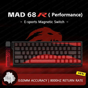 MADLIONS Mad 60he Mad60HE Mad 68HE Mechanical Keyboard Magnetic Switch Wired Hot Swap 8K Polling Rate Customized Gaming keyboard