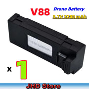 JHD V88 3.7V 3200mAh LiPo Battery Drone Backup V88 Battery For V88/P15 Mini Drone Battery RC Parts