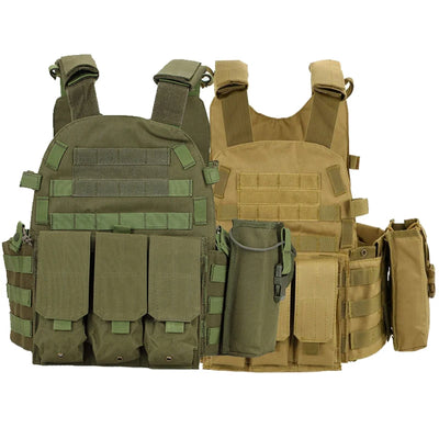 Outdoor Army Hunting Airgun Sports Protective Vest 6094 Combat Molle Vest Army Combat Training Bulletproof Vest