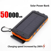 Xiaomi 50000mAh Solar Power Bank Large Capacity Fast Charge Portable USB-A USB-C External Battery For IOS Android Samsung Hot