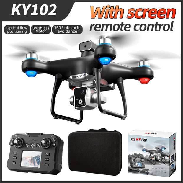 Xiaomi KY102 MAX Drone Professional HD Dual Camera Screen Controlled Brushless Obstacle Avoidance RC Quadcopter Dron Toy 10000M