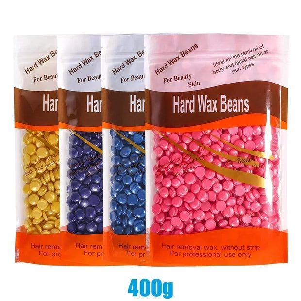 500g/400g/200g Hard Waxing Wax Beans for Hair Removal Hot Film Wax for Wax Heater Machine Depilatory Wax Beads for Whole Body