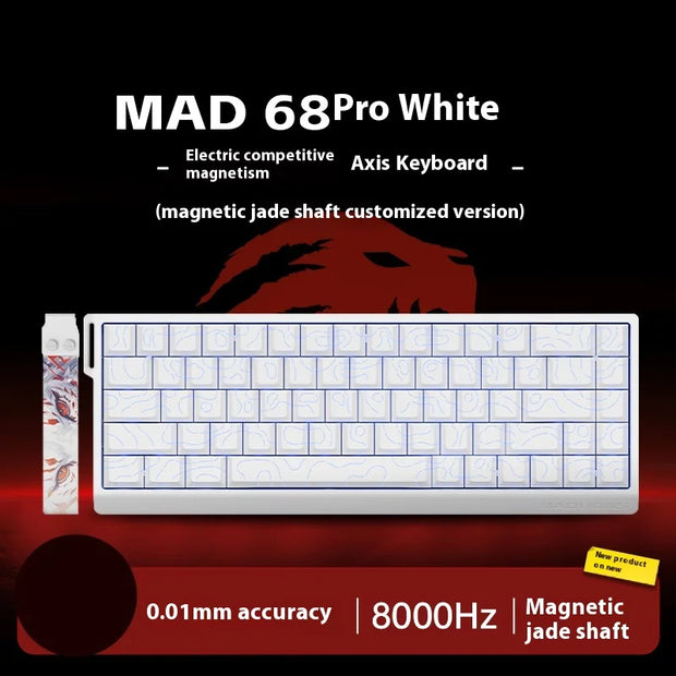 Madlions Mad60 He Magnetic Switch FGG Mechanical Keyboard Mad68 He Wired Keyboard Custom Low Latency Hot Wap Gaming Keyboards