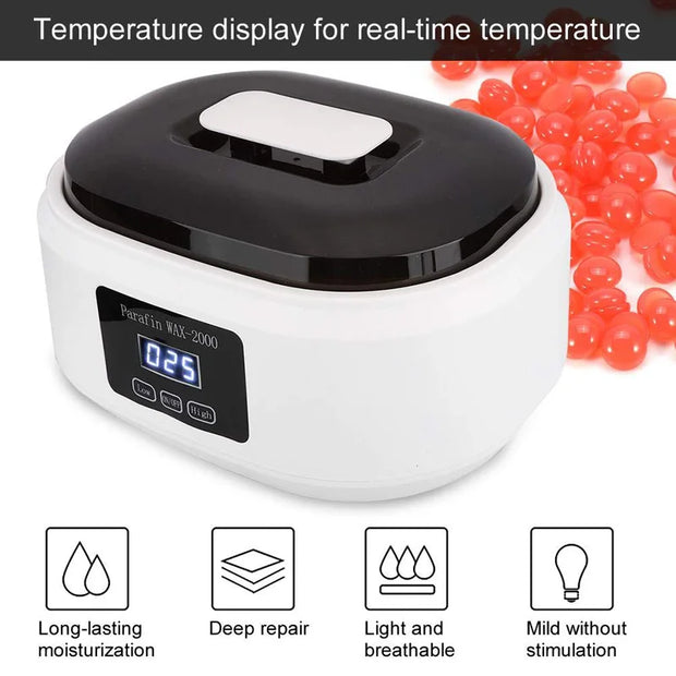 Hands and Feet Mask Warmer Paraffin Wax Bath Heater Machine Moisturizing Hydrating Kit Hand Waxing Spa Smooth and Soft Skin Care