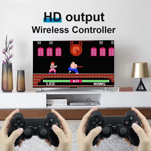 M8 Video Game Console 128G Built-in 40000 Games Wireless Controller TV Game Stick 4K HD Retro Mini Handheld Game Player