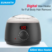 SUNANTH Hair Removal Wax Heater Machine Digital Display Screen Depilatory Hard Wax Melt Warmer Paraffin Waxing Beans Epilator