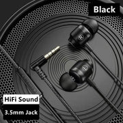 Gamer Wired Headphones Gaming Wired Earphone Metal HiFi Bass Stereo 3.5mm Earphone Earbud For Phone Computer Mic L Jack Magnetic