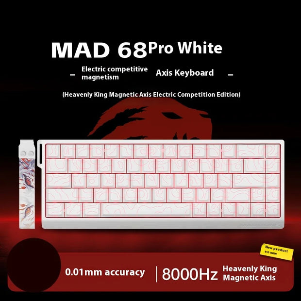 Madlions Mad60 He Magnetic Switch FGG Mechanical Keyboard Mad68 He Wired Keyboard Custom Low Latency Hot Wap Gaming Keyboards