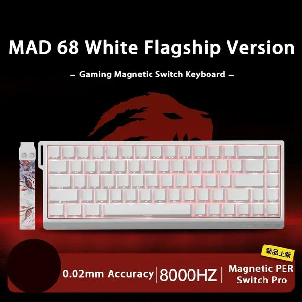 MADLIONS MAD 60/68 HE Mechanical Keyboard Magnetic Switch Rapid Trigger 8K RGB Gaming Keyboard Valorant Gamer PC Accessories