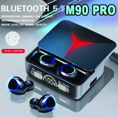 M90 Wireless Headphones TWS Bluetooth Touch Control Earphones Sport Earbuds Hifi Stereo Gaming Headset With Mic For smartphone