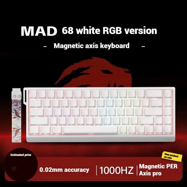 Madcatz Mad60 Mad68 HE 8k Mechanical Keyboard Magnetic Switch Wired 60% 68% Gaming Keyboards Rapid Trigger Rgb Customs Keyboards