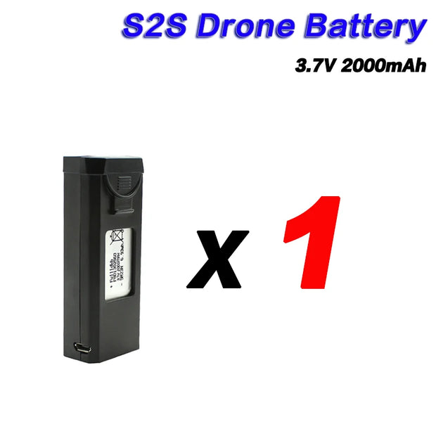 LSRC S2S Battery 3.7V 2000mAh For LS-S2S Drone Battery Spare S2S RC Qudcopter Accessories Parts