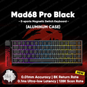 MADLIONS Mad 60he Mad60HE Mad 68HE Mechanical Keyboard Magnetic Switch Wired Hot Swap 8K Polling Rate Customized Gaming keyboard