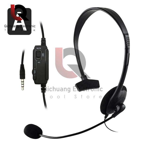 Headphones 3.5mm Wired Gaming Headset Earphones Music For PS4 Play Station 4 Game PC Chat computer With Microphone 120° Rotation