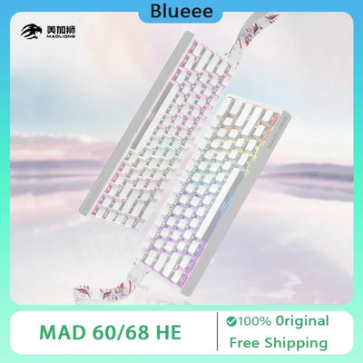 MADLIONS MAD 60/68HE Mechanical Keyboard Magnetic Switch Rapid Trigger 8K RGB Gaming Keyboard Valorant Gamer Accessories Gifts