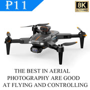 P11 Pro Max Drone 5G GPS Professional 8K HD Aerial Photography Dual-Camera Omnidirectional Optical Flow Four-Axis RC Quadrotor