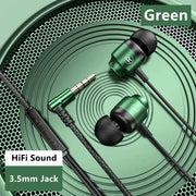 Gamer Wired Headphones Gaming Wired Earphone Metal HiFi Bass Stereo 3.5mm Earphone Earbud For Phone Computer Mic L Jack Magnetic