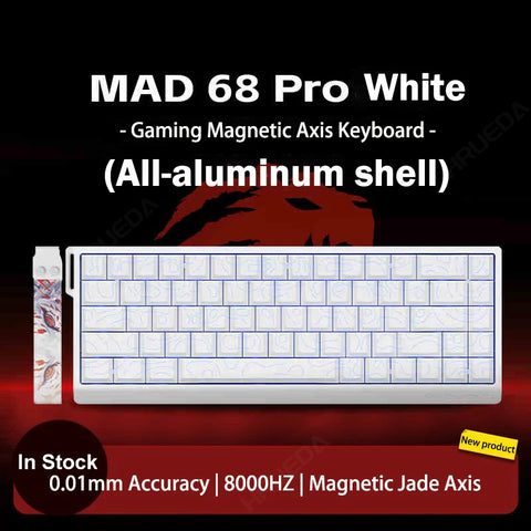 FGG Madlions Mad60 HE Mad68 Pro HE E-sports Magnetic Switch Mechanical Keyboard RGB Wired Hot Swap 8K Customized Gaming Keyboard