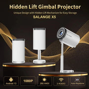 Mini 1080P Projector X5 Portable 4K video Supported Home Theater Video Beamer Compatible For Samsung Xiaomi and iOS