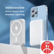 Magnetic Power Bank For Apple External Auxiliary Battery Portable Wireless Charger for iPhone MagSafe Power Bank Backup Battery