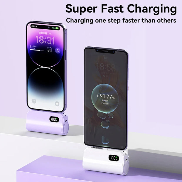 Xiaomi Mini 50000mAh Capsule 2-in-1 Large Capacity Digital Display Portable Fast Charging External Battery for Iphone Samsung