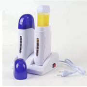 Electric Double Wax Heater Epilator Cartridge Wax Roller Base Roll On Waxing Refillable Hair Removal Machine Depilatory Heater