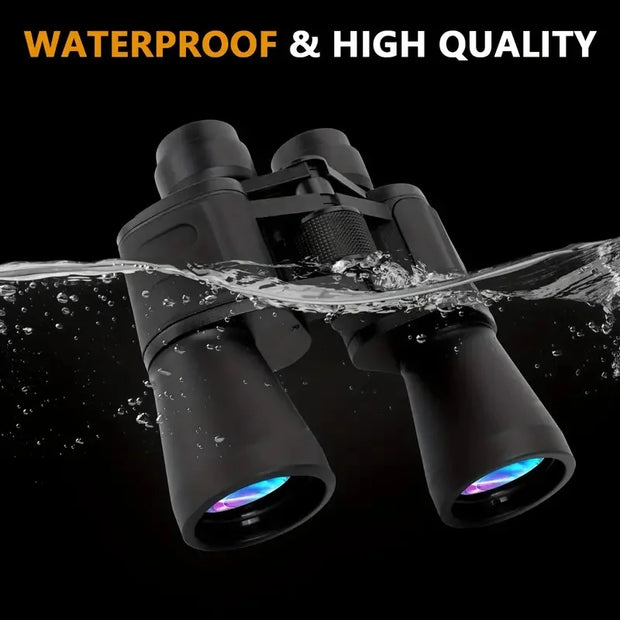 Military 20x50 Powerful Long Range Binoculars Zoom HD BAK4-Prism High Magnification Professional Telescope for Hunting Tourism