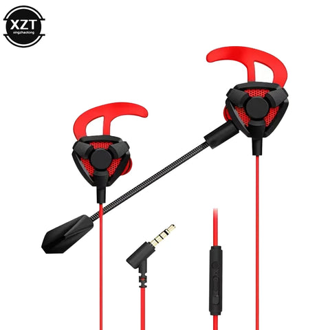 Professional Gamer Earphone Wired Headset Gaming Earbuds With Mic For Pubg PS4 CSGO Casque Phone Tablet Laptop Universal Game