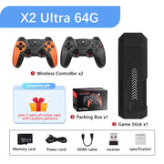 X2 Ultra Video Game Stick Console Or ONLY 2.4G Double Wireless Controller 4K HD30000 Games 128G Retro Games Christmas Gift