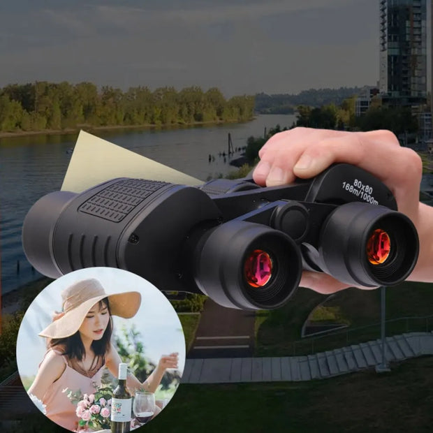 80X80 Binoculars Long Range 10000M High Clarity High Power For Outdoor Hunting Optical Night Vision Binoculars