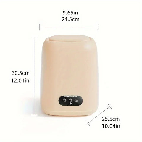 Mini Washing Machine,Portable Electric Laundry Machine with Dual-Use Elution,Silent Operation for Travel & Small Household Items