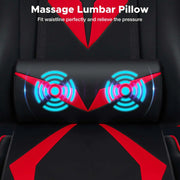 Ergonomic Gaming Chair with Massage and Footrest Massage Lumbar Support High Back ,E-Sports Gamer Chair