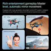 M6 Drone 8K HD Dual Camera Brushless With Screen Aerial Photography Optical Flow Obstacle Avoidance Folding RC Airplane Toy Gift