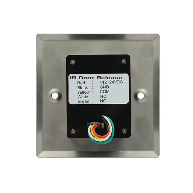 12/24V 5-15cm Distance Adjustable No Touch Exit Button Door Release Switch Infrared Sensor Touchless Metal Button