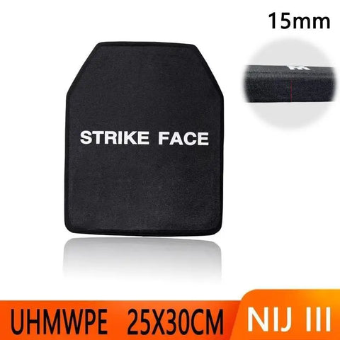 NIJ III Bulletproof Plate10x12 Inches Light Tactical UHMWPE Bulletproof Protection Body Armor Vest Insert Plate