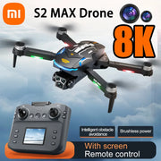 Xiaomi S2 Max Drone 8K Professional HD Dual Camera Obstacle Avoidance Foldable Quadcopter Drone With Screen Remote Control 2024