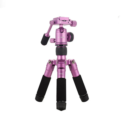 Aluminum Alloy Mini Tripod with Ball Head, Digital SLR Camera Desktop Stand, Portable Phone Tripod Stand