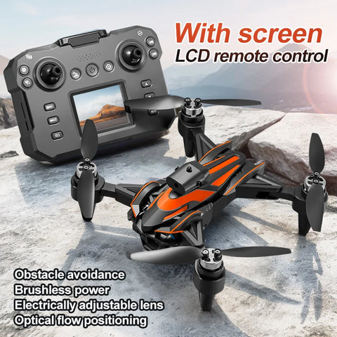 NEW K12Max UAV With Screen Control 5G 8K HD Camera Brushless Drone Optical Flow Positioning Aerial Four-Axis Aircraft Gifts Toys