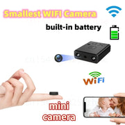 1080P HD Smallest Mini Camera WIFI Built-in Battery IP Remote Monitoring Camcorder IR Night Vision Body Cam Invisible Espia Cam