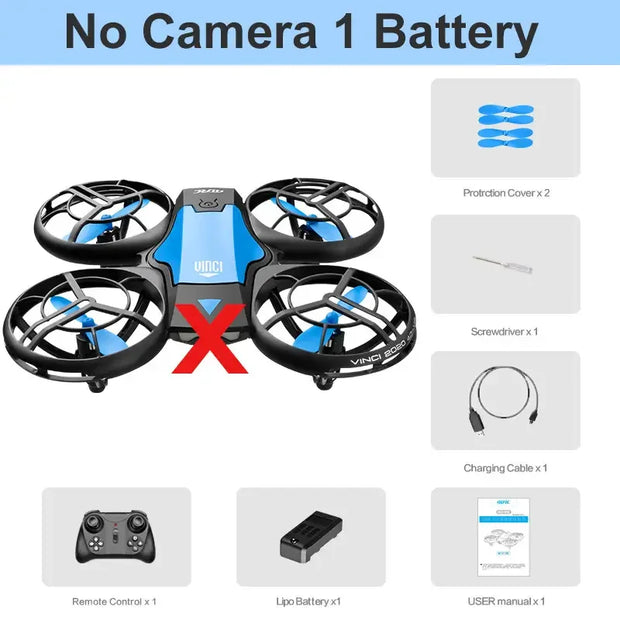 V8 Mini Drone for Kids and Beginners RC Nano Quadcopter Indoor Small Helicopter Plane with Auto Hovering 3D Flips Gift Kids Toys