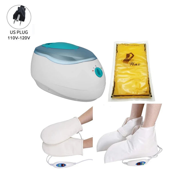 Paraffin Machine Hand And Foot Wax Heater Moisturizing Set For Arthritis Automatic Timed Insulation Paraffin Hand Wax Machine