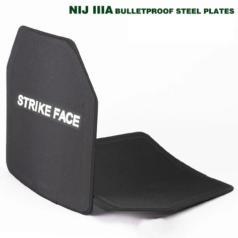 10x12Bulletproof Steel Plate 2.3mm 6mm NIJ IIIA Body Armor  Chest Protection Bulletproof Panel Glock AK47 Against 7.62mm Caliber