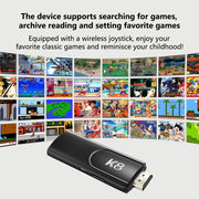 New K8 64GB 40000+ Game Stick 4K Game Player 3D HD Retro Video Game Console Wireless Controller TV 40+ Emulator For Kids Gifts