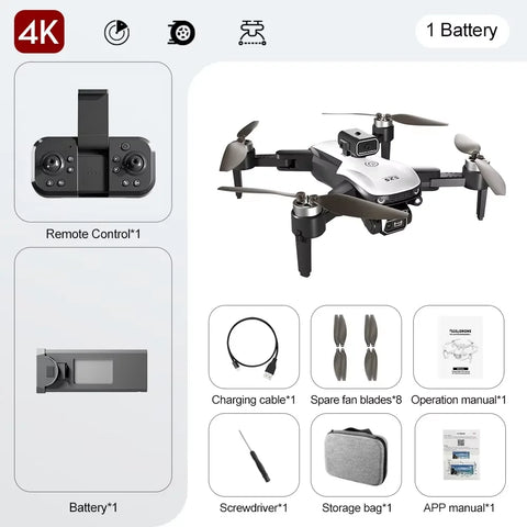 S2S Drone 8K Professional Aerial Photography HD Dual Camera Brushless Motor Obstacle Avoidance Foldable Quadcopter Childrens Toy