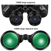 BORWOLF 20-60X70 Binoculars High Magnification  Long Range Zoom 60 Times  Hunting   Astronomical Telescope HD Professiona  Zoom