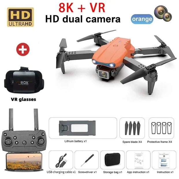 New E99 Pro Drone Quadcopter Remote Control Handle Four Axis Aircraft HD 8K Photography UAV Altitude Fixation Helicopter Toys