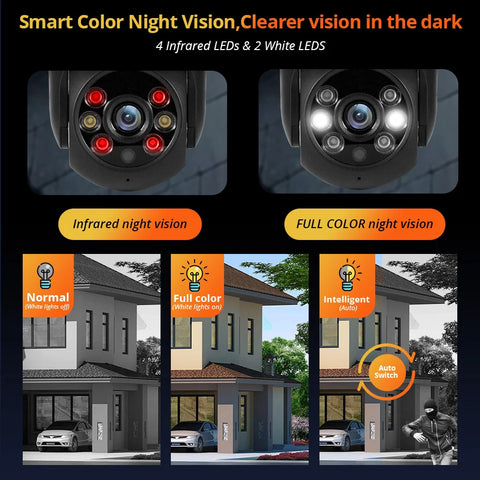 Fuers 8MP 4K IP Camera Tuya Smart Outdoor Home Security Auto Tracking AI Human Detection Camera WIFI CCTV Surveillance Camera